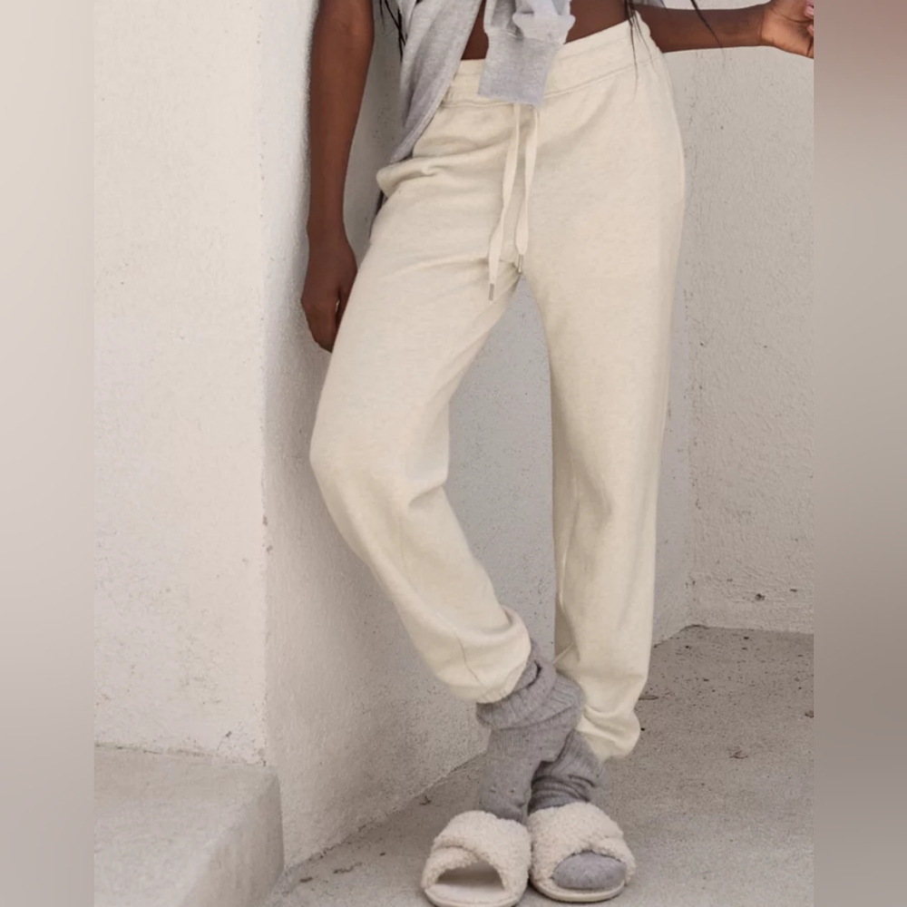 Women's Cream Jogger Pants